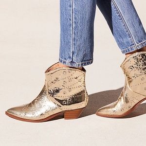 Free People x Farylrobin Black Vegan Western Boot